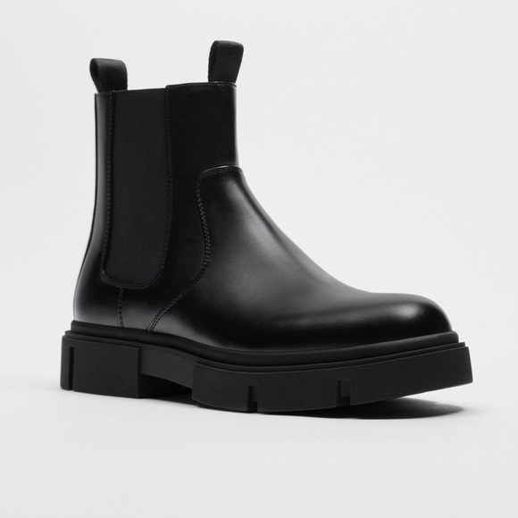 ZARA MEN THICK SOLED CHELSEA BOOTS SZ 10 or EU 43 - Picture 2 of 8